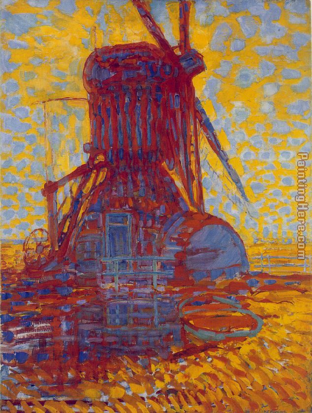 Mill in Sunlight painting - Piet Mondrian Mill in Sunlight art painting